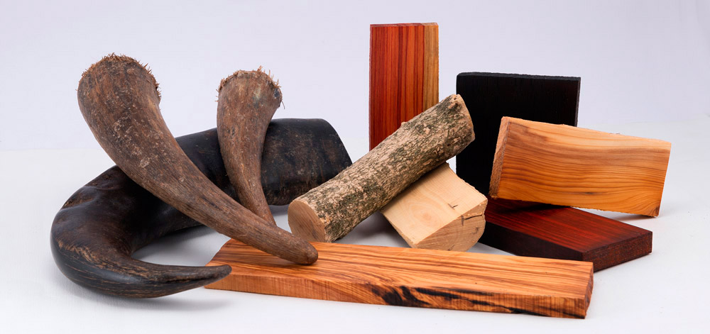 I materiali naturali usati per i manici